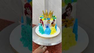 Beautiful Disney princess cake decorating #trending #shortvideo #shorts #princess #princesscake