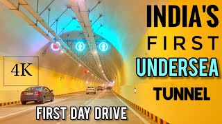 Mumbai Coastal Road First Day 4K Drive | OPENING INDIA'S FIRST UNDERSEA Tunnel 4K 60FPS ULTRA HD NEW