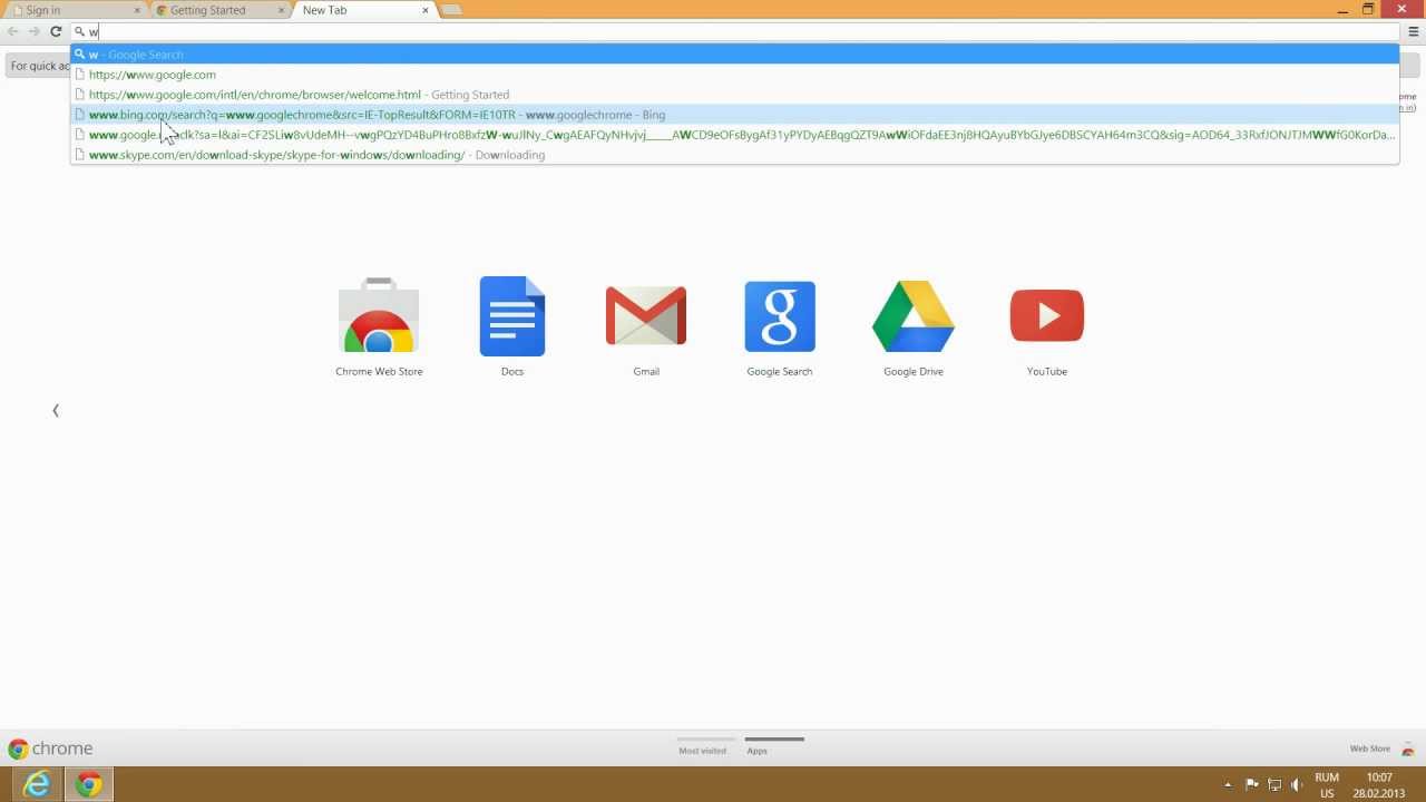 Google Chrome - descarcare si instalare - YouTube