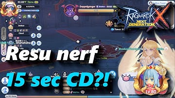 Resurrection nerf, 15 seconds cooldown now | rox | Ragnarok X: Next Generation