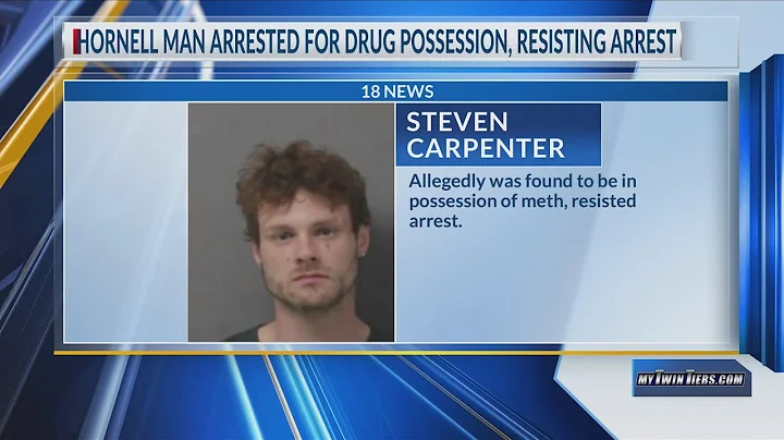 Hornell man arrested for drug possession, resisting arrest
