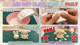 Testing the Viral 4- Ingredient Air Dry Clay Recipe ☁️.