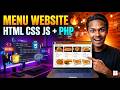🍳🍽️Cooking Recipe Menu Website | PHP Backend with XAMPP | Web Project Overview