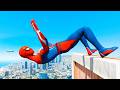 SPIDERMAN CRAZY JUMPS FALLS 11 GTA 5 Spider Man Best Fails 