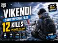 ❄️ PUBG PC | Vikendi Solo TPP Gameplay | 12 Kills | Intense Match