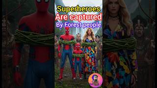 Superheroes Captured by Tribes 😱 Epic Jungle Survival Story | #Shorts #trending #ai #aishort #viral