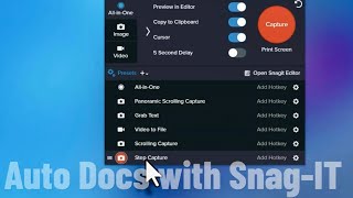 How To Use Snag-It Step Capture
