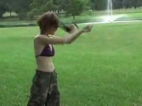 50 Cal. Desert Eagle and Girls don't mix - YouTube