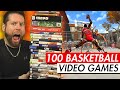 Dunking a basketball on 100 games