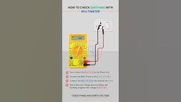 How to check earthing with multimeter