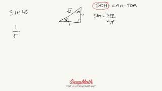Solving for SIN 45