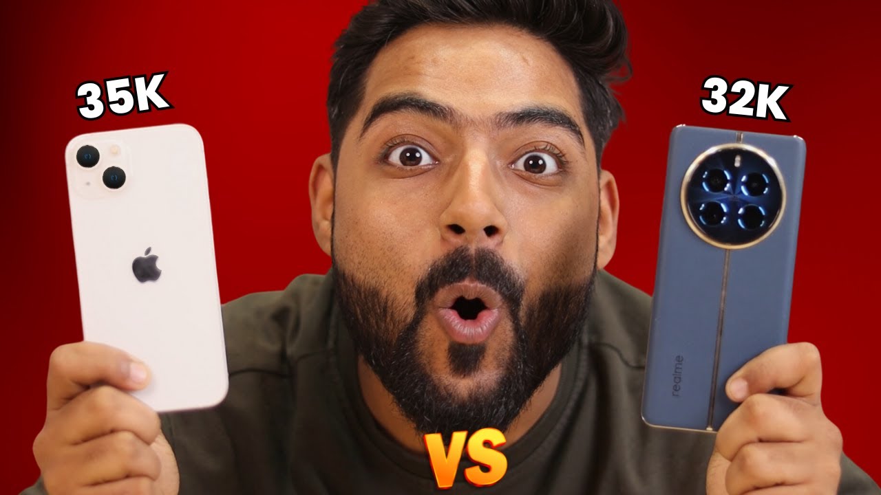 realme 12 pro plus vs iphone 13 camera