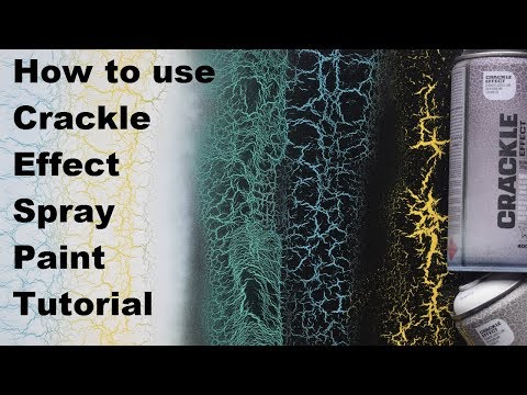 How to Use CRACKLE EFFECT SPRAY PAINT TUTORIAL