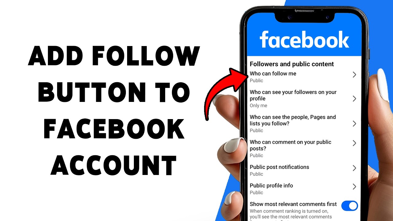 How To Add Follow Button To Your Facebook Account | Enable Follow ...