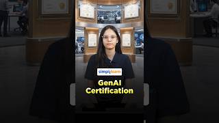 Gen AI Certification | Gen AI Certifications Explained | Beginner to Advanced | #Shorts #Simplilearn