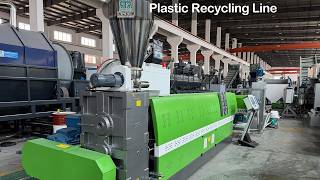 PP PE Plastic Flakes Pelletizing Line