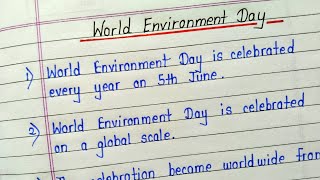 10 lines about World environment day in english