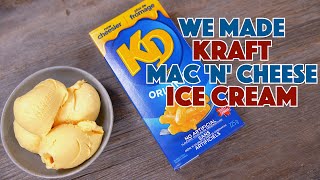I Made Kraft Mac 'N' Cheese Ice Cream Recipe At Home - Kraft Dinner Ice Cream Glen And Friends