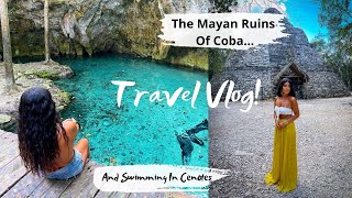 The Mayan Ruins Of Coba And Swimming In Cenotes // Travel Vlog