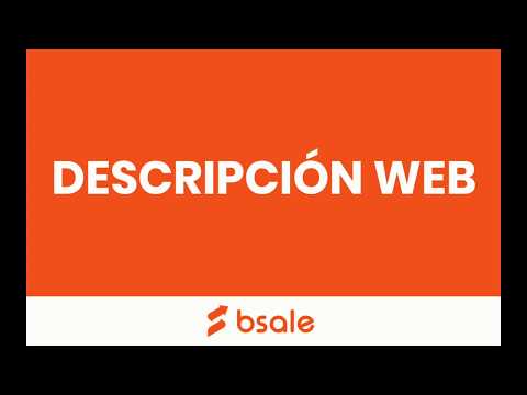 CREAR DESCRIPCION WEB| BSALE