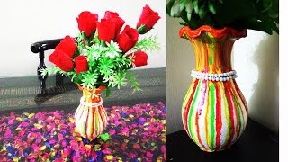 vase flower painting diy