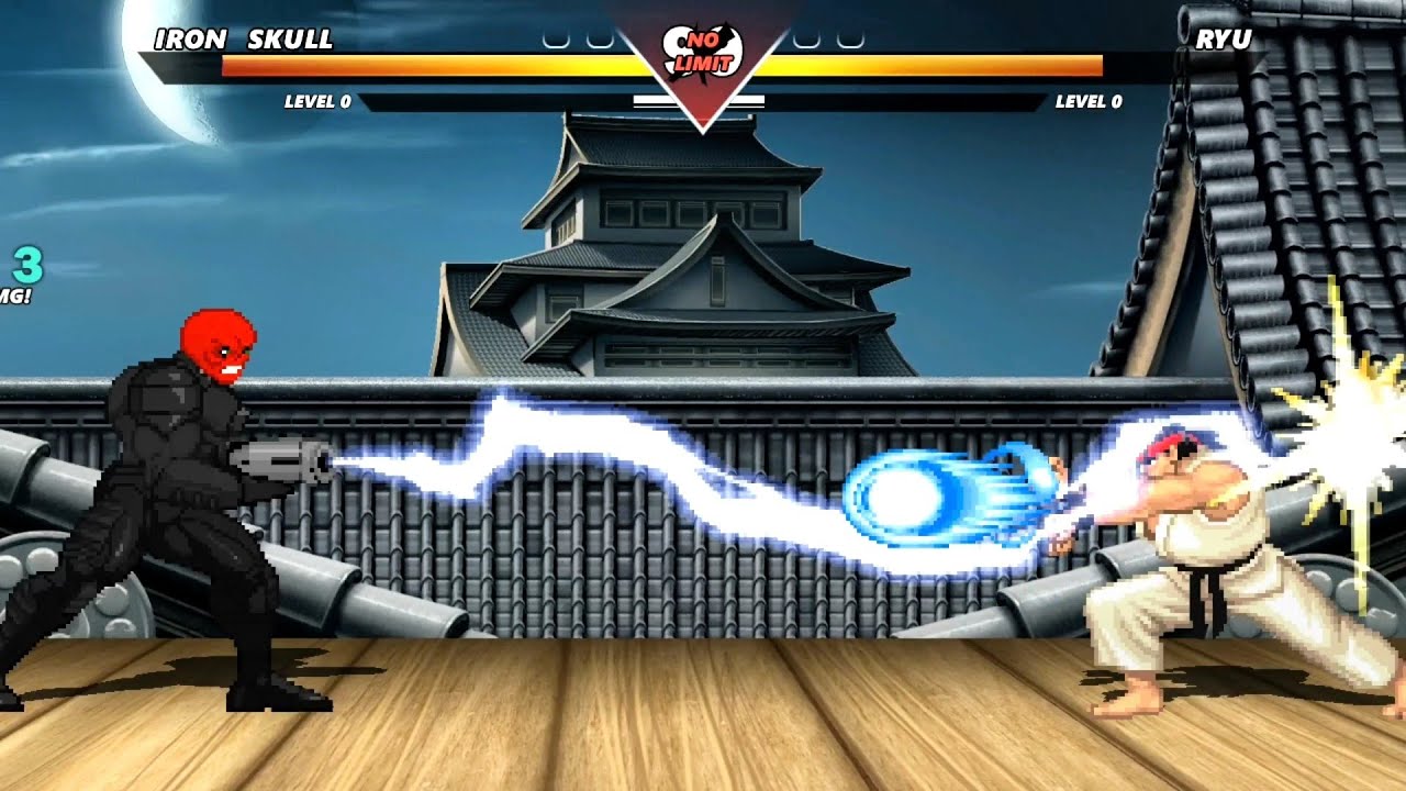 IRON SKULL vs RYU - Highest Level Amazing Fight! - YouTube