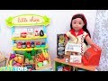 Doll Grocery Shopping at Supermarket! Play Toys profession sales