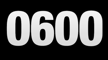 600 seconds countdown timer full screen 4k