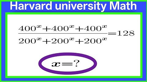 Harvard university A super interesting Olympiad Math problem | Can you solve it?