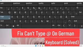 Fix Can't Type @ On Germany Keyboard screenshot 3