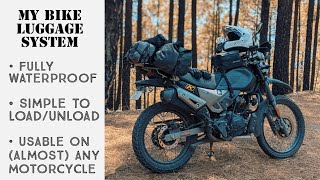 How I Carry Luggage on a Hero Xpulse 200 | Fully Waterproof Adventure Motorcycle Touring Setup screenshot 3