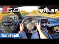 750HP AUDI S8 *BIG TURBOS* 303KMH on AUTOBAHN [NO SPEED LIMIT] by AutoTopNL