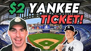 I BOUGHT A $2 YANKEE Ticket At Yankee Stadium!