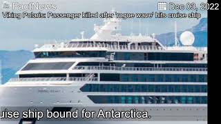 Viking Polaris: Passenger killed after 'rogue wave' hits cruise ship