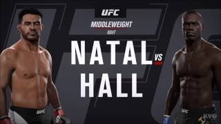 EA Sports UFC 2 - Rafael Natal vs Uriah Hall | Gameplay (HD) [1080p60FPS]