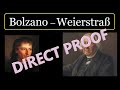 Direct Bolzano Weierstraß