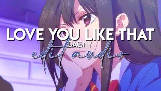 edit audio - love you like that (dagny) Resimi