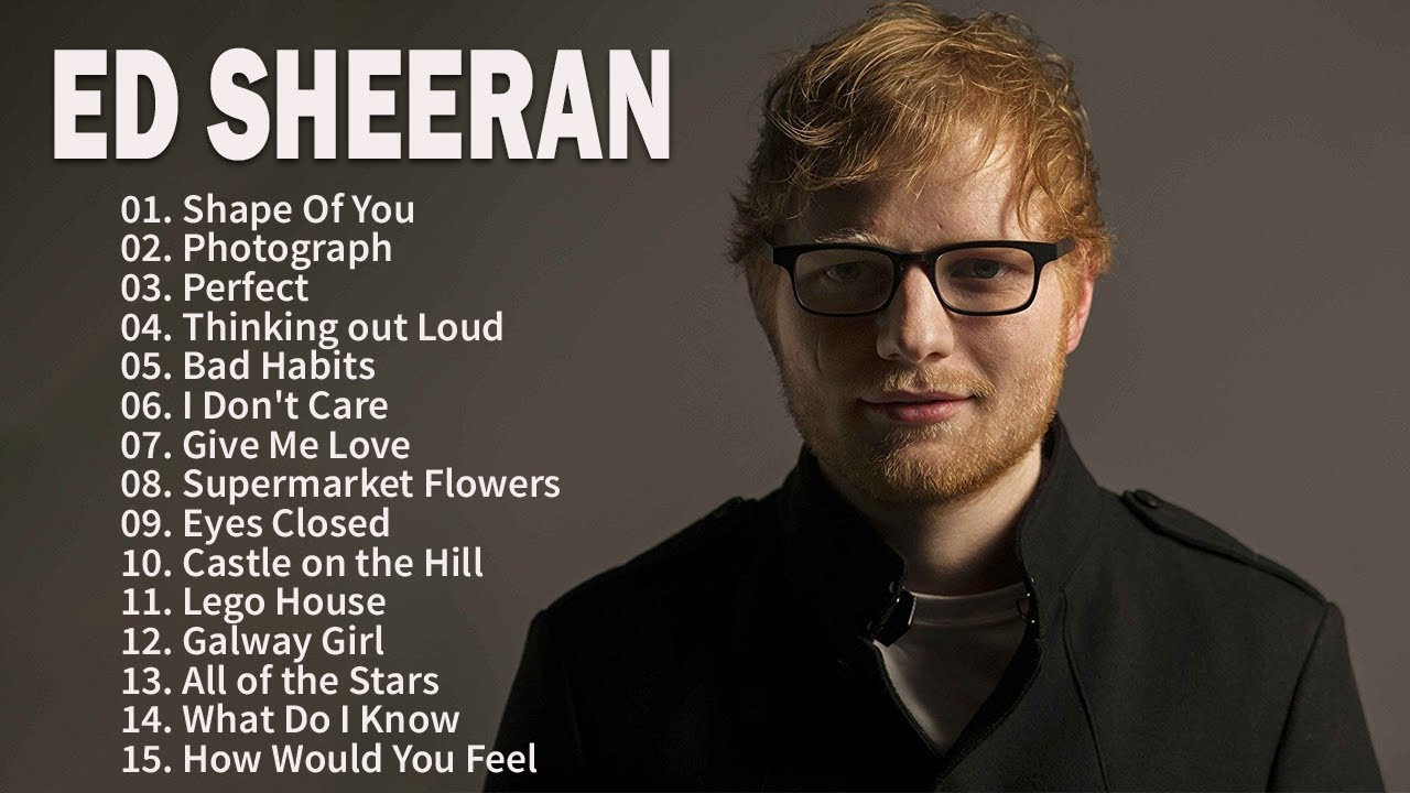 Ed Sheeran Full Hits Songs Collection Album 2025 - Ed Sheeran Best ...