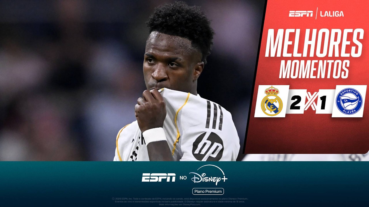 VINI JR FAZ GOLAÇO, MBAPPÉ CRAVA E REAL MADRID ESPANTA CRISE CONTRA O ALAVÉS | MELHORES MOMENTOS