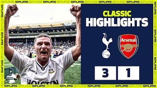 Gazza's FAMOUS Wembley free kick | CLASSIC HIGHLIGHTS | Spurs 3-1 Arsenal