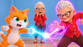Cat BATTLES Granny's EVIL CLONE!