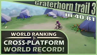 Graterhorn trail 3 in 40.81 | Former World Record | Lonely Mountains: Downhill Speedrun