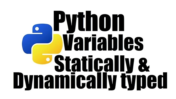 Python Tutorial #4; Variables ; What is dynamically / Statically typed?