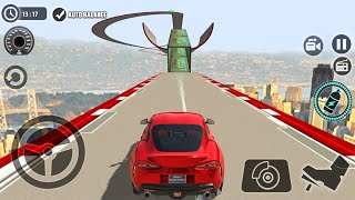 Impossible Car Tracks 3D - Red Luxury Car Driving Impossible Stunts Levels 21-22 Android Gameplay screenshot 5