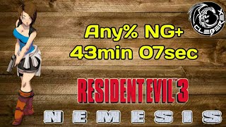 Resident Evil 3: Nemesis | Speedrun Any% NG+ | 43m 07s