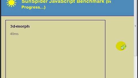 Google Chrome 4.0.249.89 SunSpider JavaScript Benchmark