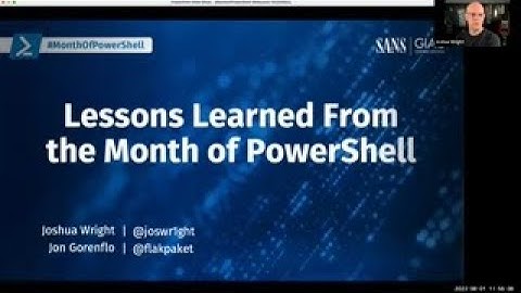 A Month of PowerShell – Closing Webcast! (Lessons Learned)