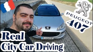 PEUGEOT 407  /real city car driving/ POV #2