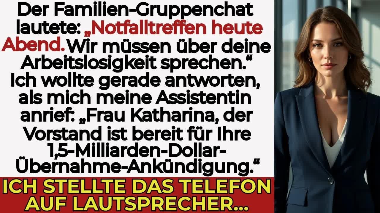 Meine Familie hielt eine Krisensitzung über meine Arbeitslosigkeit — bis mein Handy klingelte