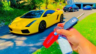 WHAT IT'S LIKE TO DRIVE A 2004 LAMBORGHINI GALLARDO STRAIGHT PIPED 6 SPEED MANUAL *POV DRIVE*